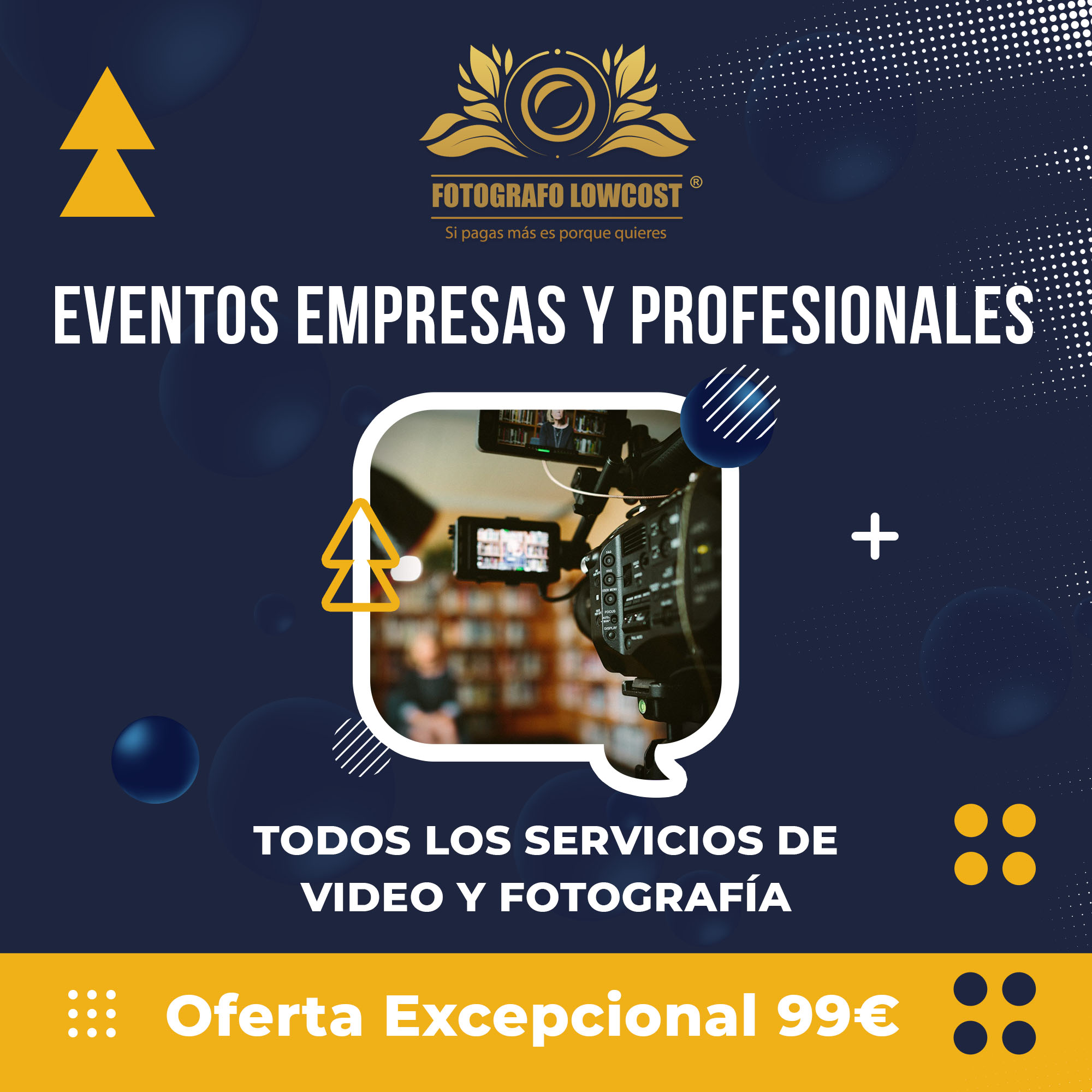 fotografo en cobertura medi&aacute;tica de eventos para profesionales La Codosera 